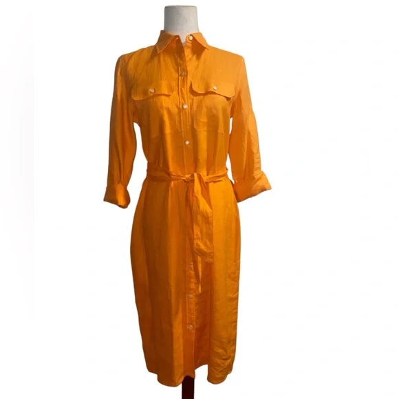 knee length dresses for ladies Anya Linen Halter Mini Dress - Oat Marle